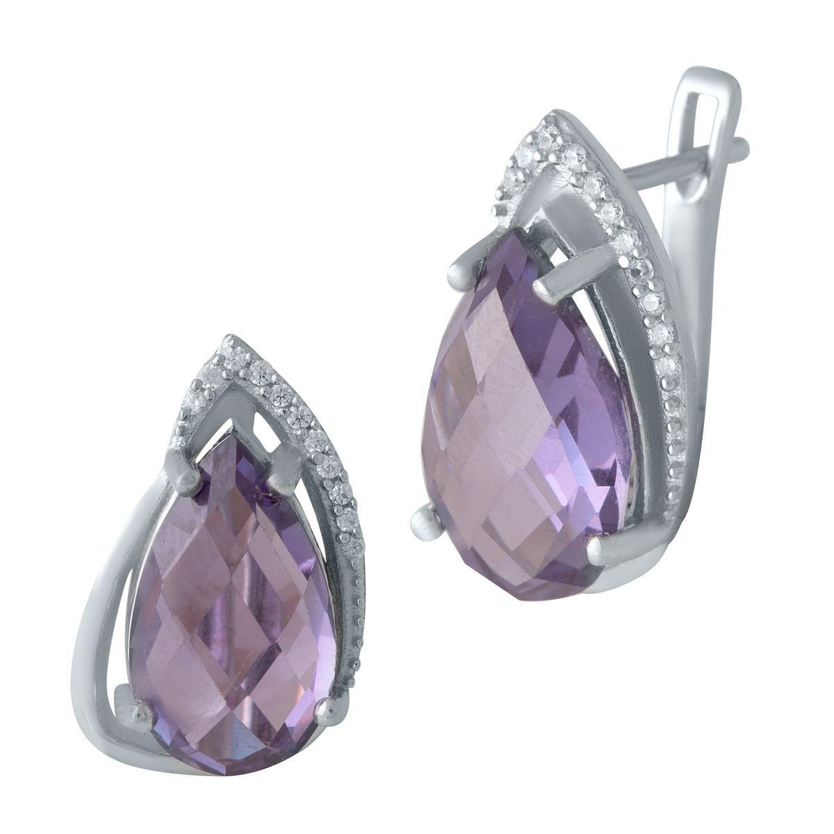 

Серебряные серьги SilverAlex с олександритом