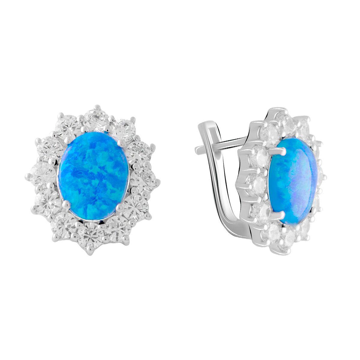 

Серебряные серьги SilverAlex с опалом 2.285ct