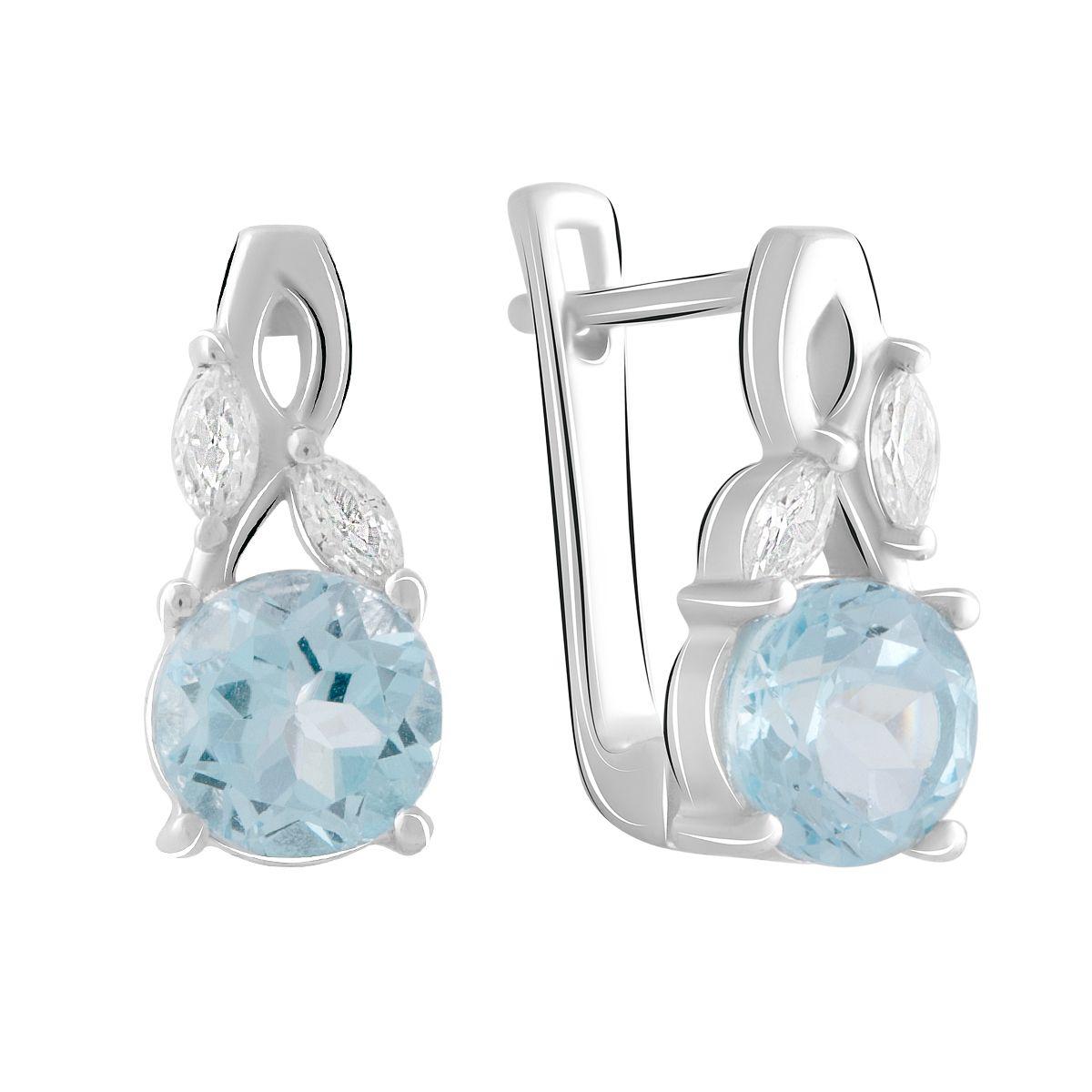 

Серебряные серьги SilverAlex с натуральным топазом 3.625ct