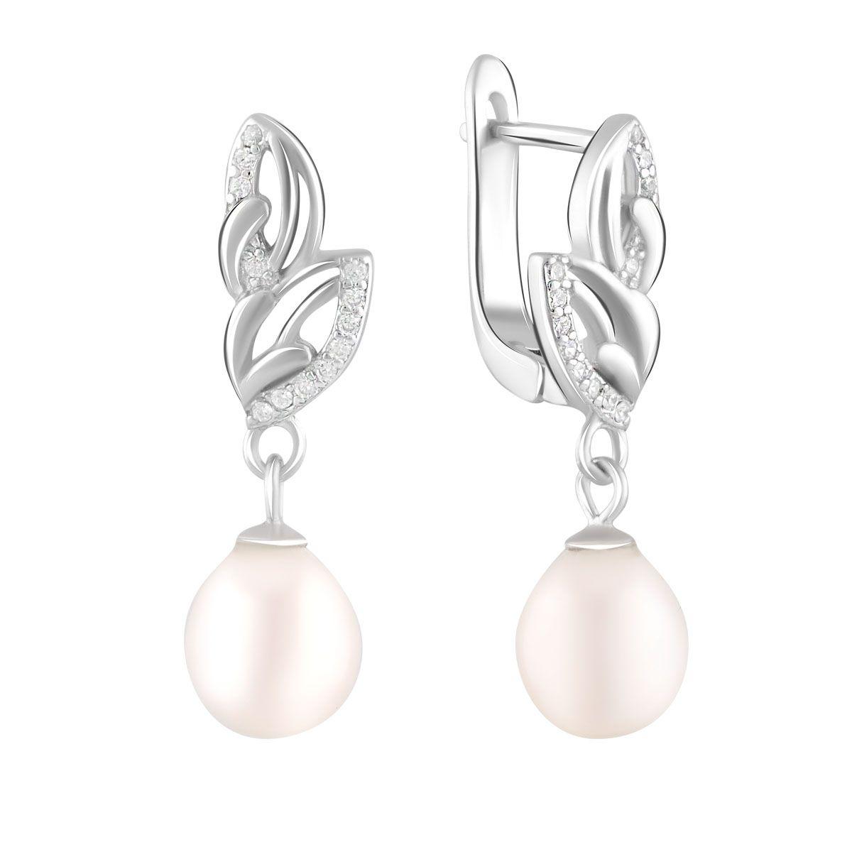 

Серебряные серьги SilverAlex с натуральным жемчугом
