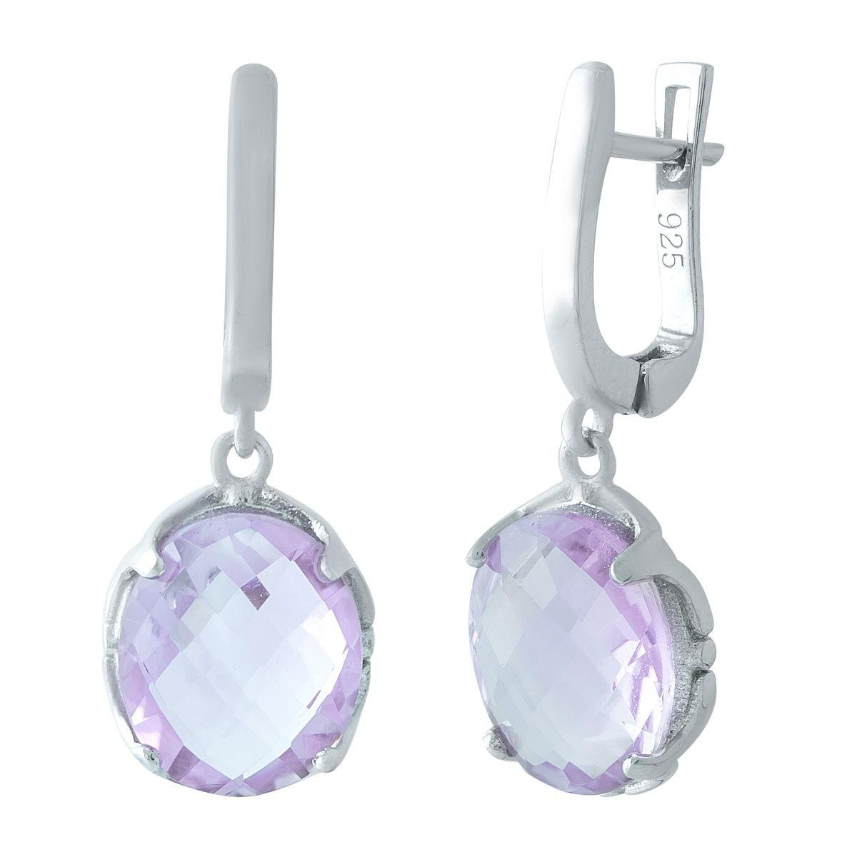 

Серебряные серьги SilverAlex с натуральным аметистом 8.675ct