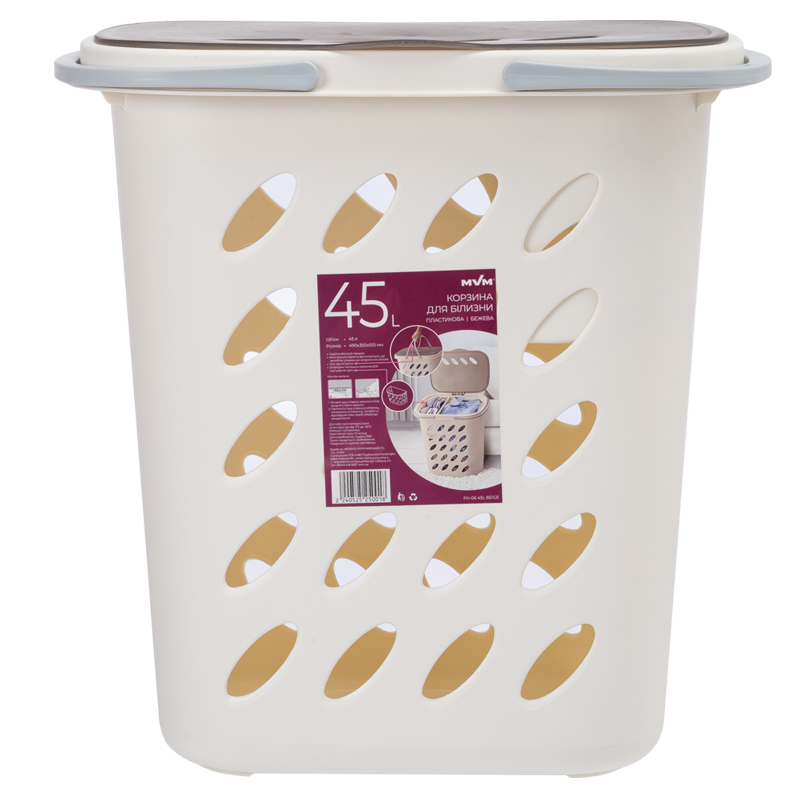 

Корзина для белья MVM FH-06 Beige (45 литров) Бежевый