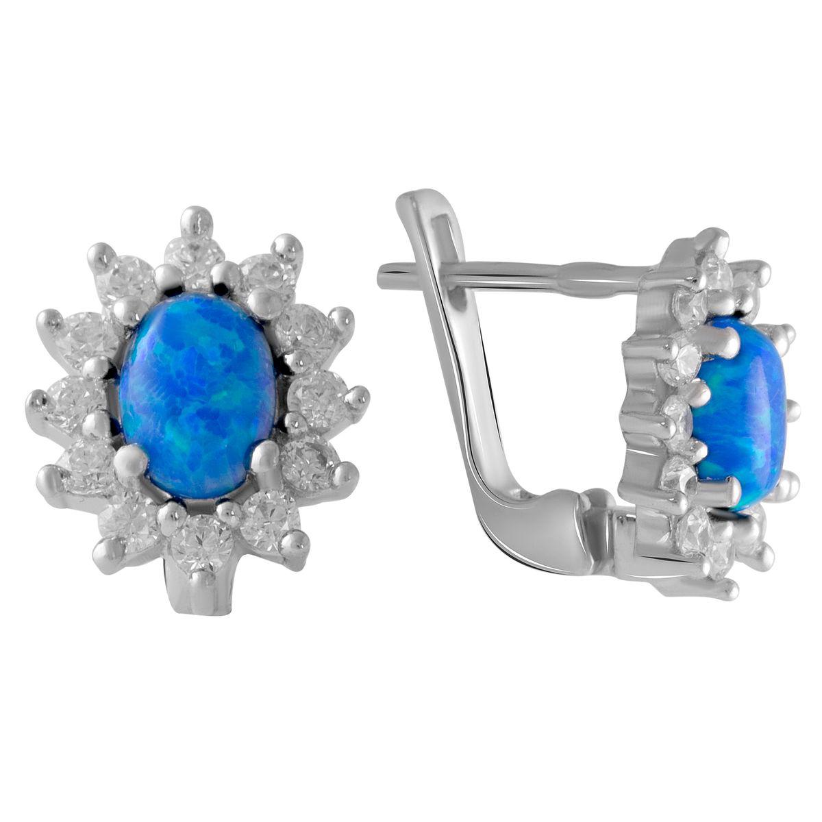 

Серебряные серьги SilverAlex с опалом