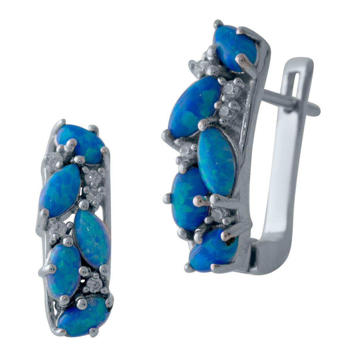 

Серебряные серьги SilverAlex с опалом