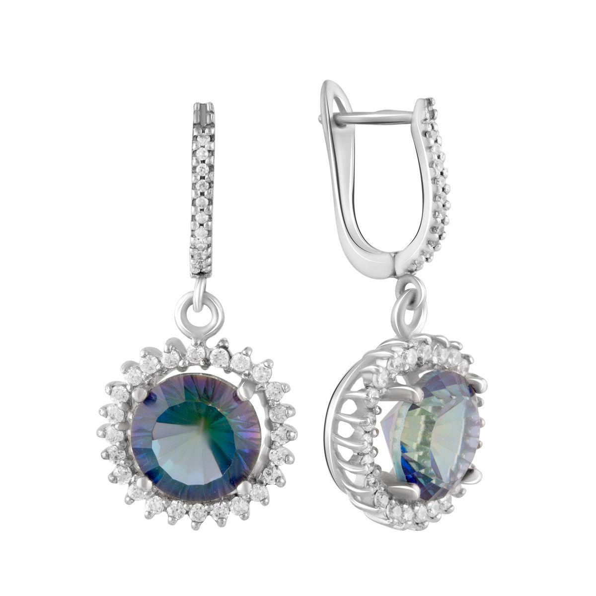 

Серебряные серьги SilverAlex с натуральным мистик топазом