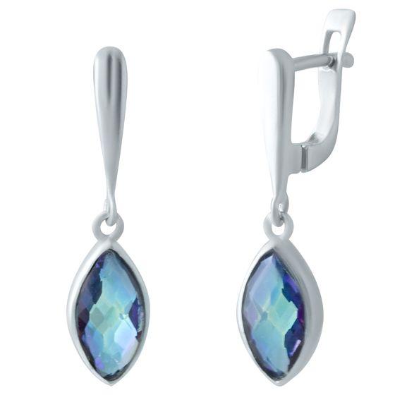

Серебряные серьги SilverAlex с натуральным мистик топазом 2.525ct