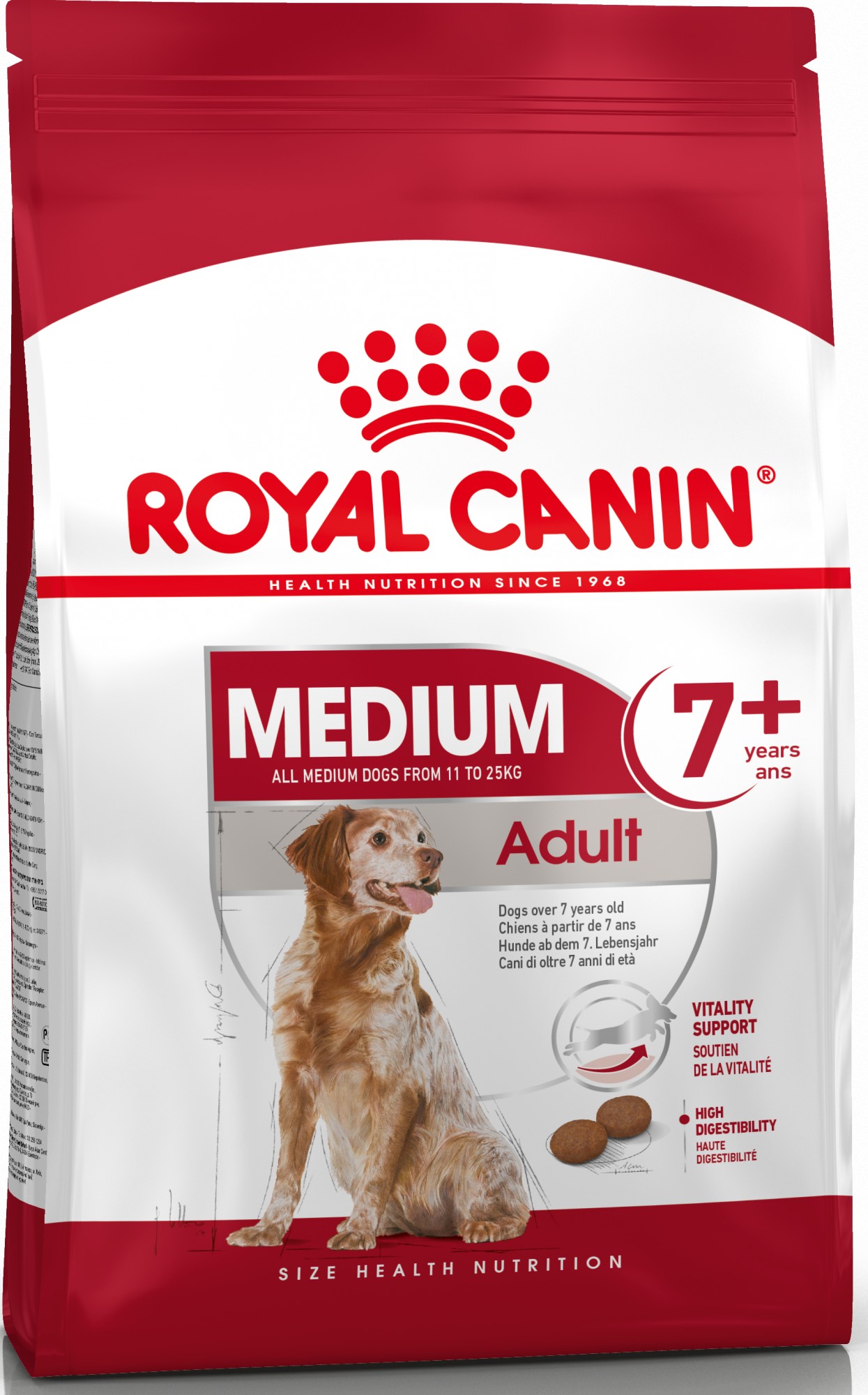 

Сухой корм Royal Canin Medium Adult 7+ для собак средних пород старше 7 лет 4 кг (3182550708203)