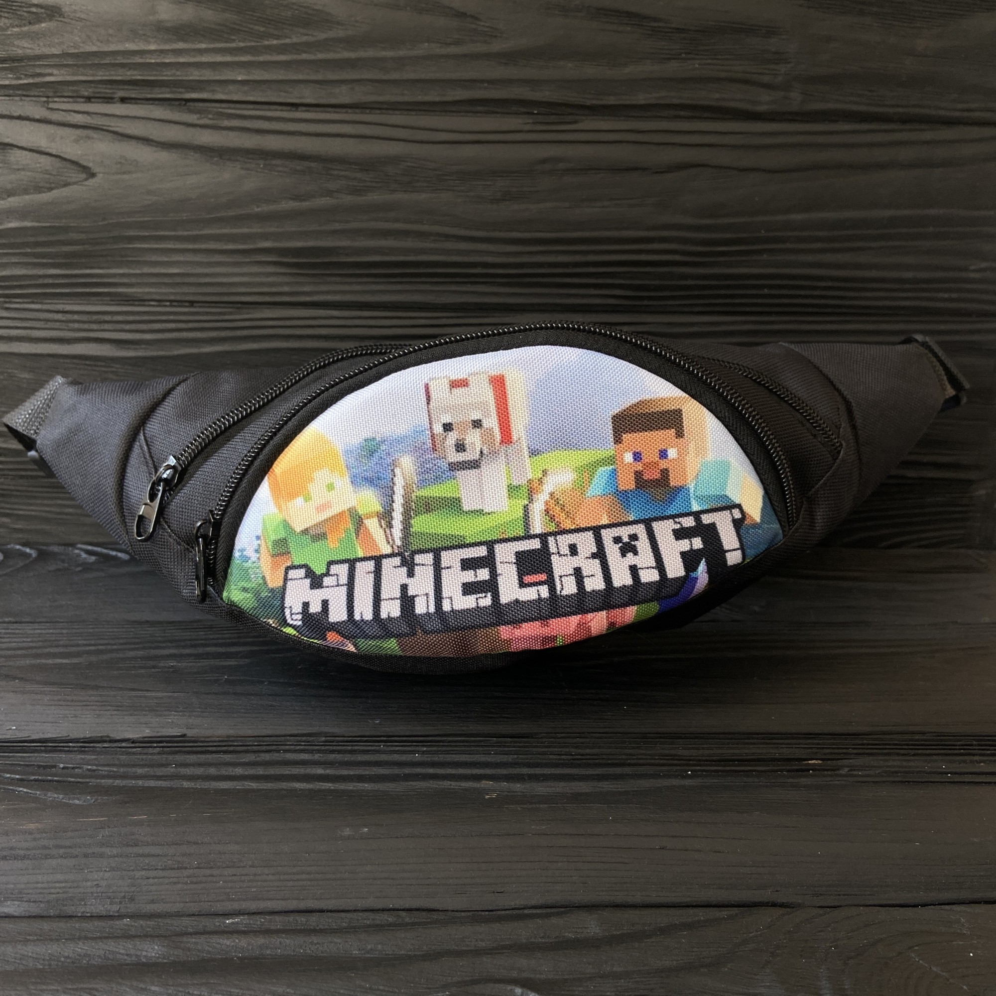 

Поясная сумка бананка FILEX Minecraft (Майнкрафт) Разноцветная