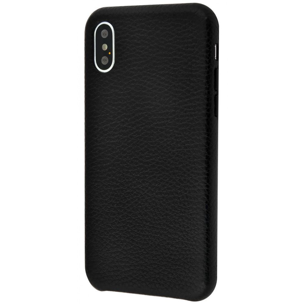

Чехол Natural Leather Grainy для iPhone X/Xs black