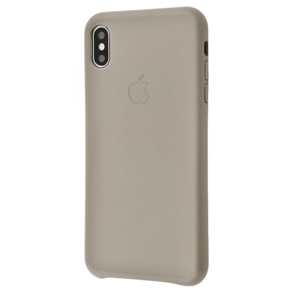 

Чехол Leather case для iPhone Xs Max taupe