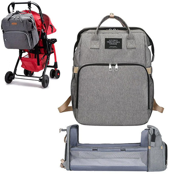 

Рюкзак-кроватка для мамы Baby Travel Bed-Bag Серая