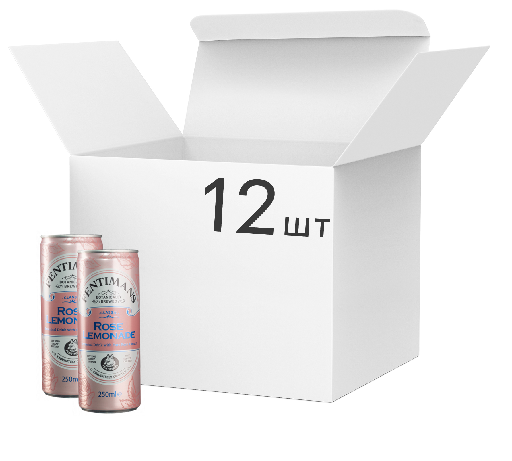 Акция на Упаковка напитка газированного Fentimans Rose Lemonade 0.25 л х 12 шт (5029396000529) от Rozetka UA