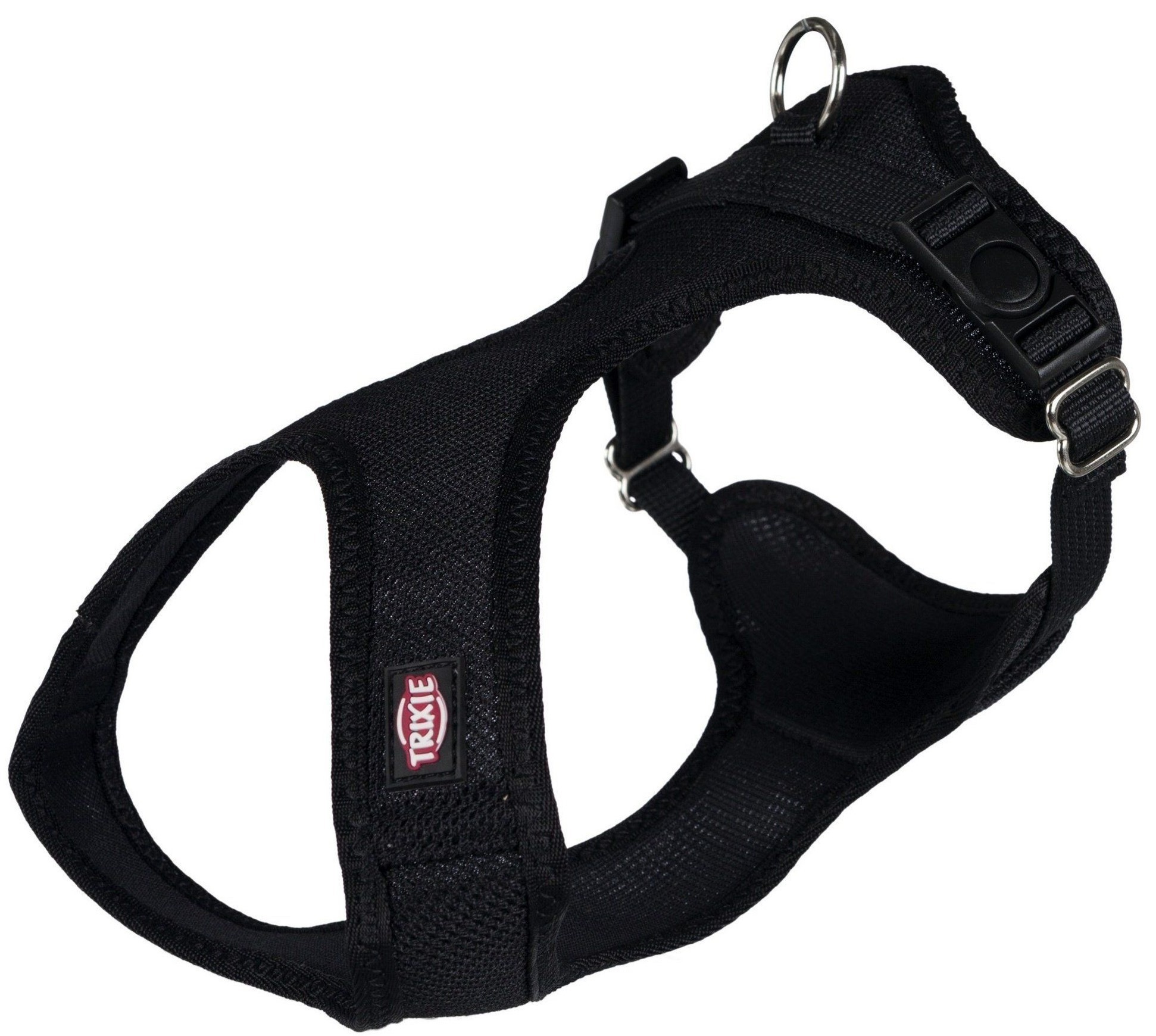 

Нейлоновая шлея-майка Trixie BGL-TX-1105 Comfort Soft Touring Harness для собак XXS-XS 28-40см/15мм черная