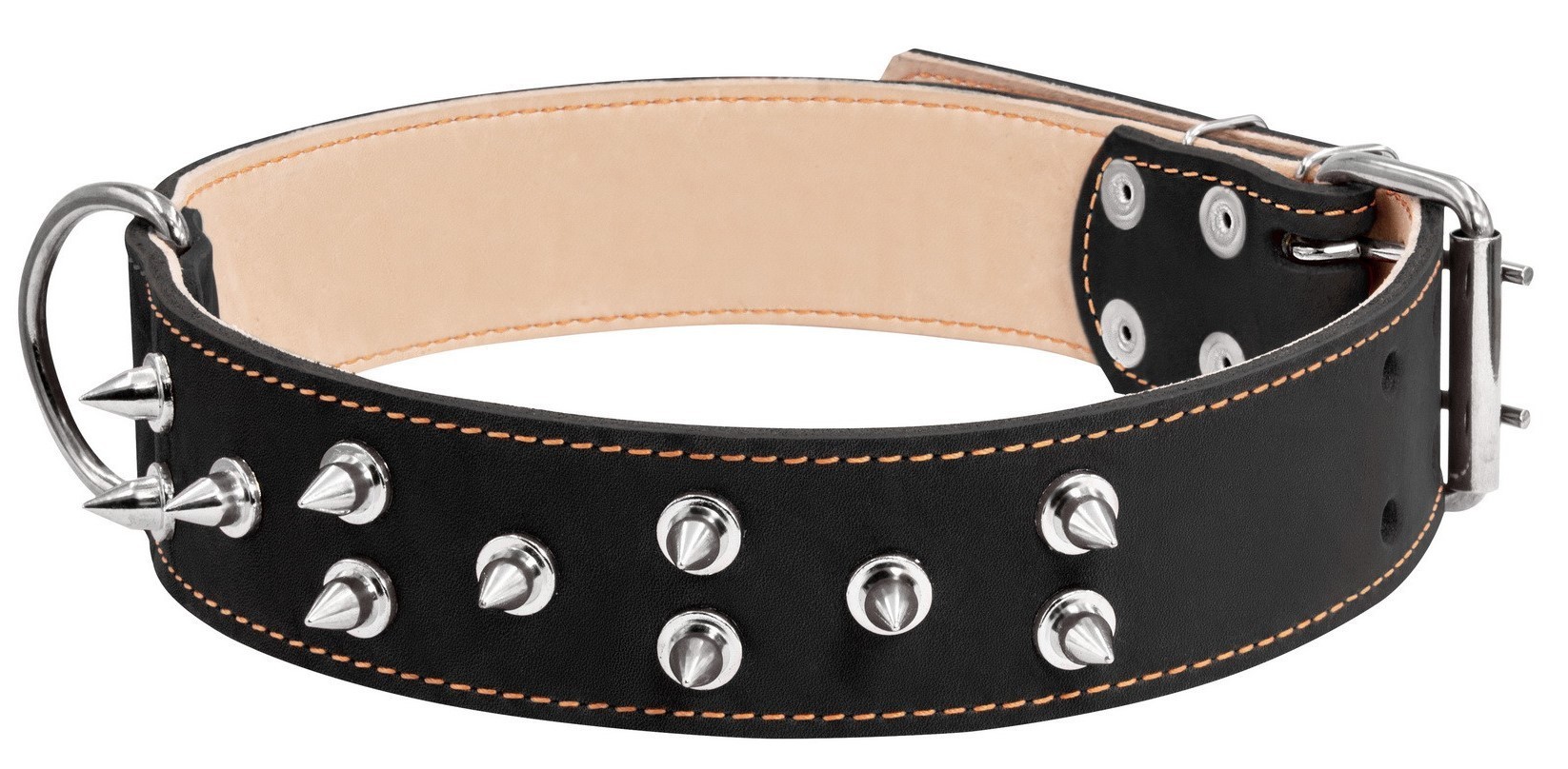 

Ошейник двойной с шипами Collar Dog BGL-WD-3510 для собак 45/56-68 см черный