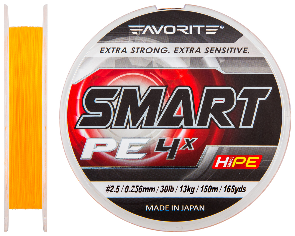 

Шнур Favorite Smart PE 4x 150м (оранж.) #2.5/0.256мм 13кг (арт.123416931021)