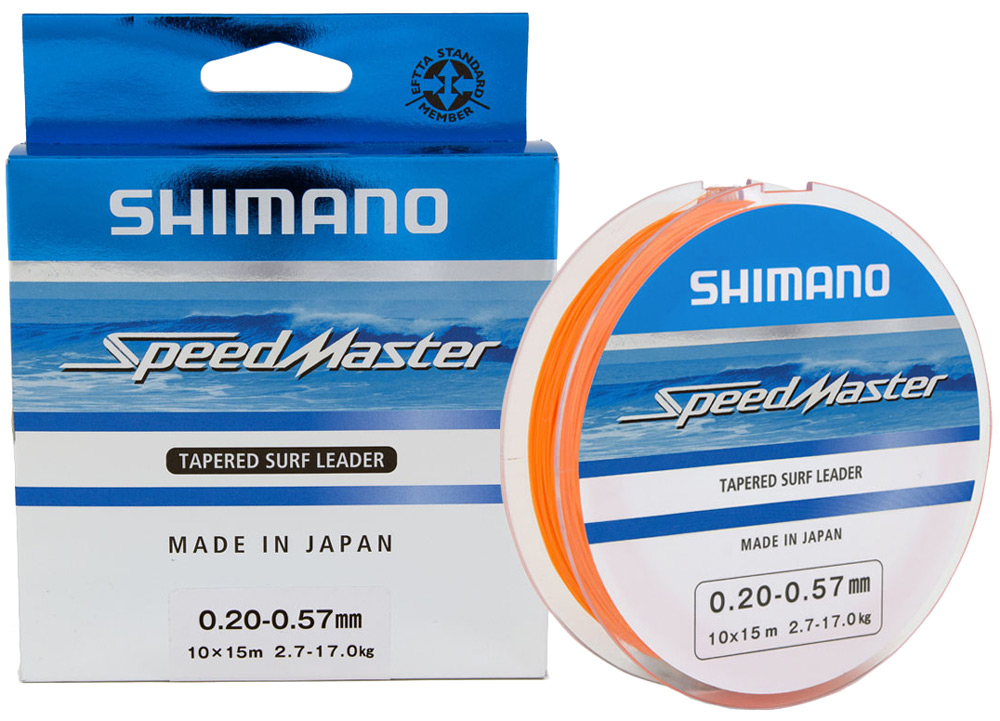 

Шоклидер Shimano Speedmaster Line Tapered Surf Leader 10X15m 0.33-0.57mm 7.2-17.0kg (арт.123422667920)