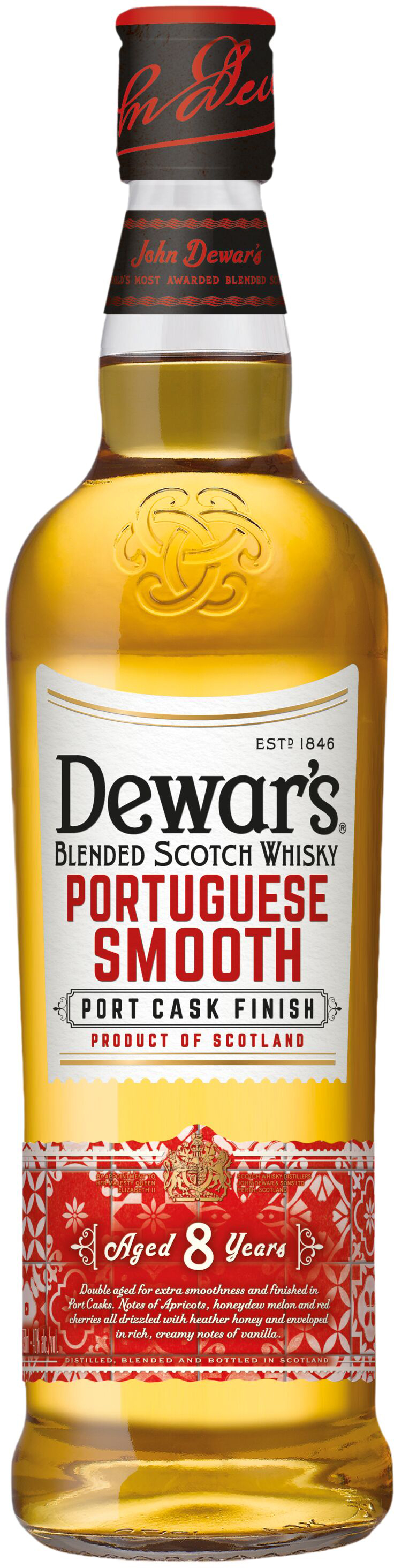 Виски Dewar's Portuguese Smooth 8 лет выдержки 0.7 л 40% (7640171036540)