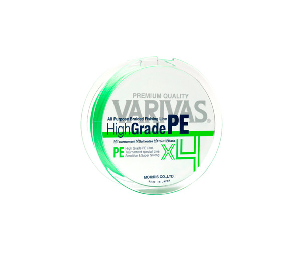 

Шнур Varivas High Grade PE X4 Flash Green 150m #0.6 (арт.123421356218)