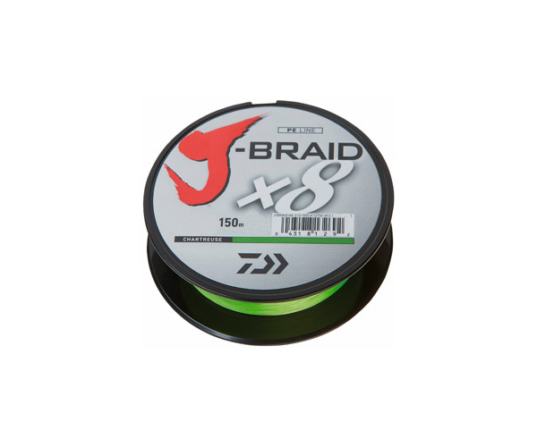 

Шнур Daiwa J-Braid X8 150m col Chartreuse 0.16mm 20lb/9kg (арт.123421352444)