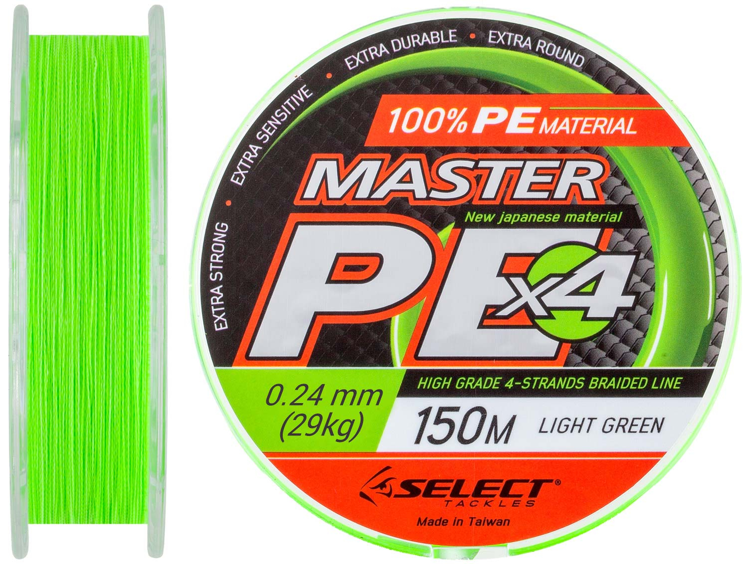 

Шнур Select Master PE 150m (салат.) 0.24мм 29кг (арт.123418700157)