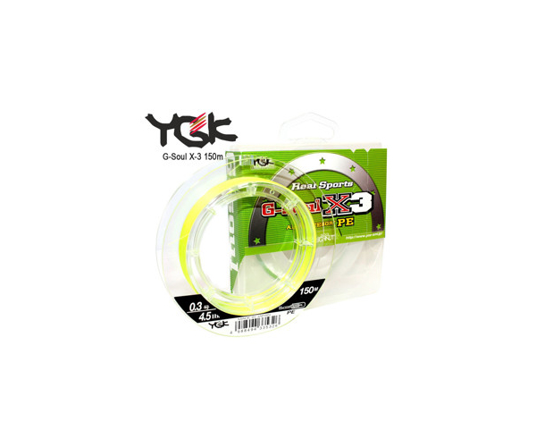 

Шнур YGK G-Soul X-3 G-soul X3 - 100m #1/16lb ц:светло-жёлтый (арт.123455450193)