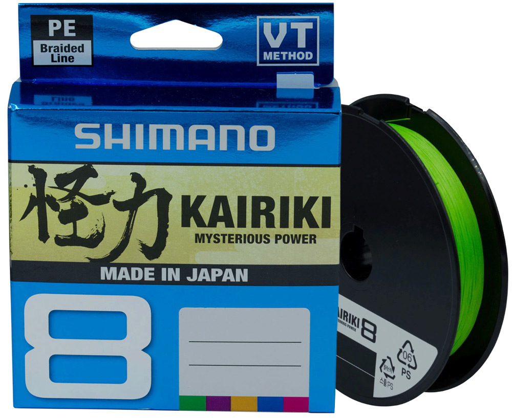 

Шнур Shimano Kairiki 8 PE (Mantis Green) 150m 0.23mm 22.5kg (арт.123422669696)