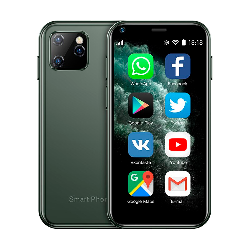 

Мобільний телефон Servo XS11 green Міні-смартфон 1/8Gb 2.5" 1000mAh (1378 zp)