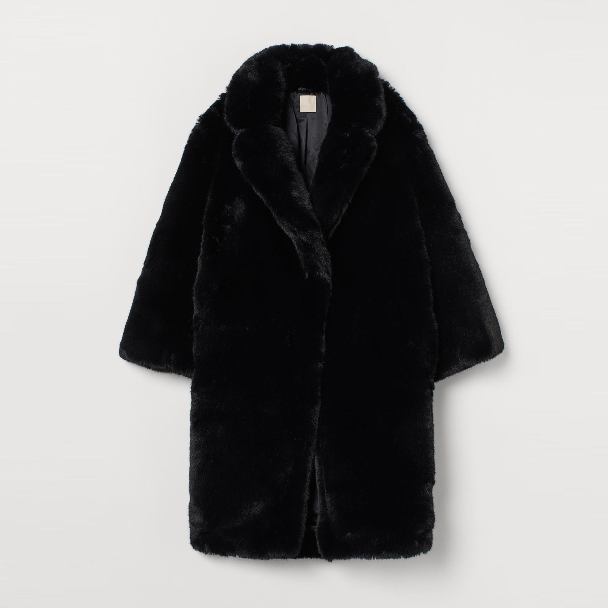 

Шуба H&M 608-9168012 M Черная