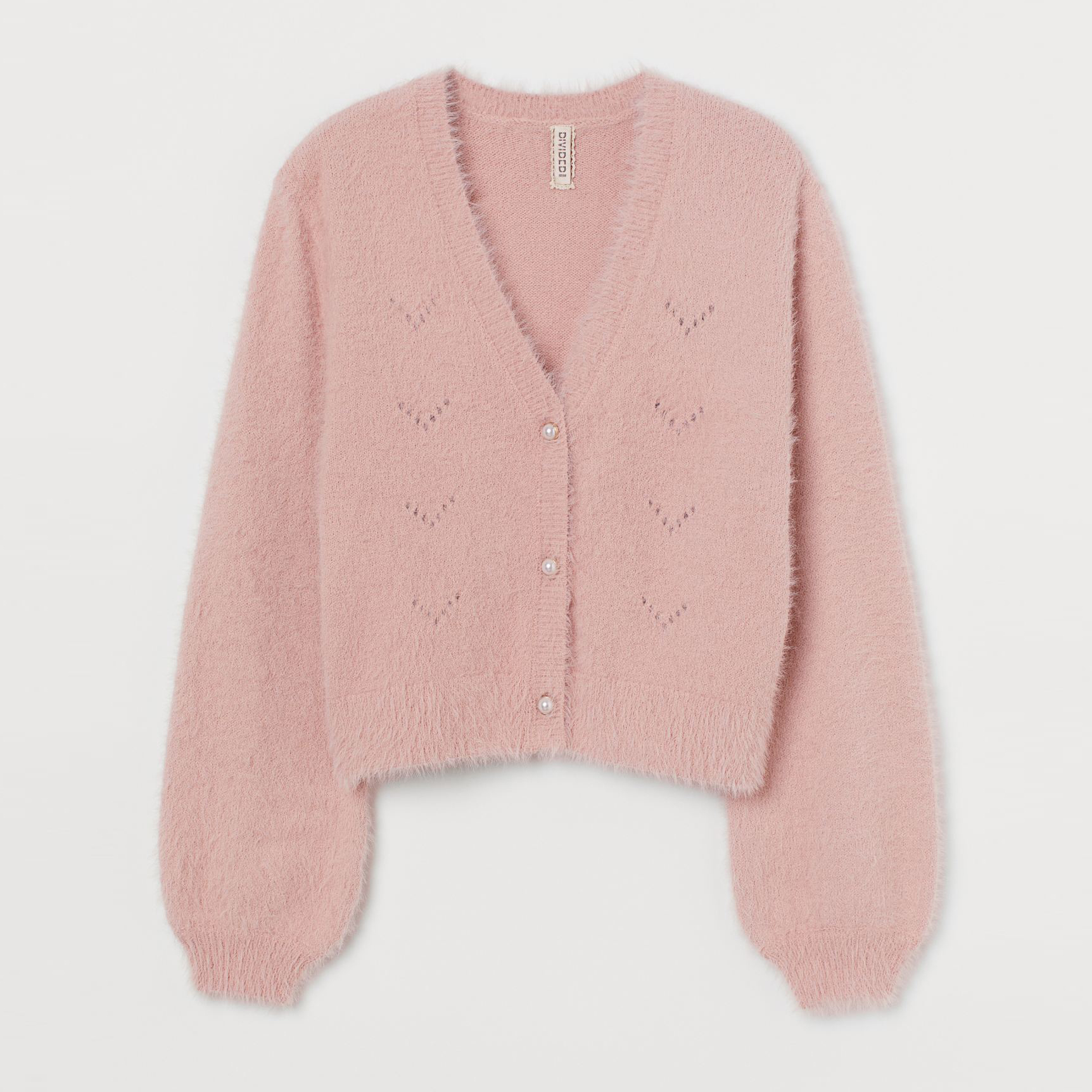 

Кардиган H&M 608-9687913 S Бледно-розовый