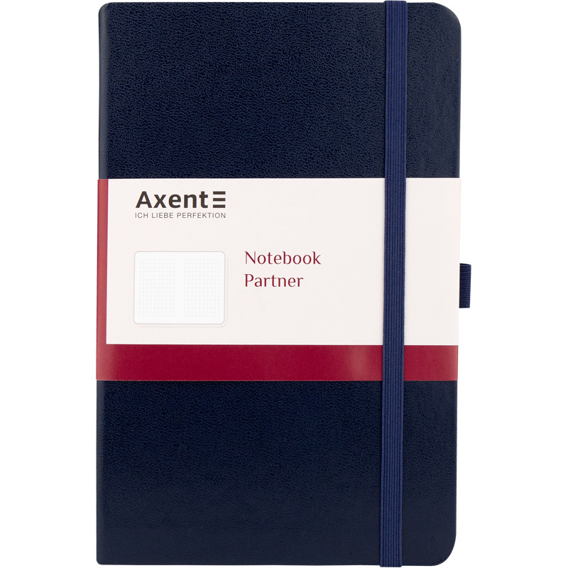 

Книга записная Partner 125х195мм 96л в клетку синий Axent