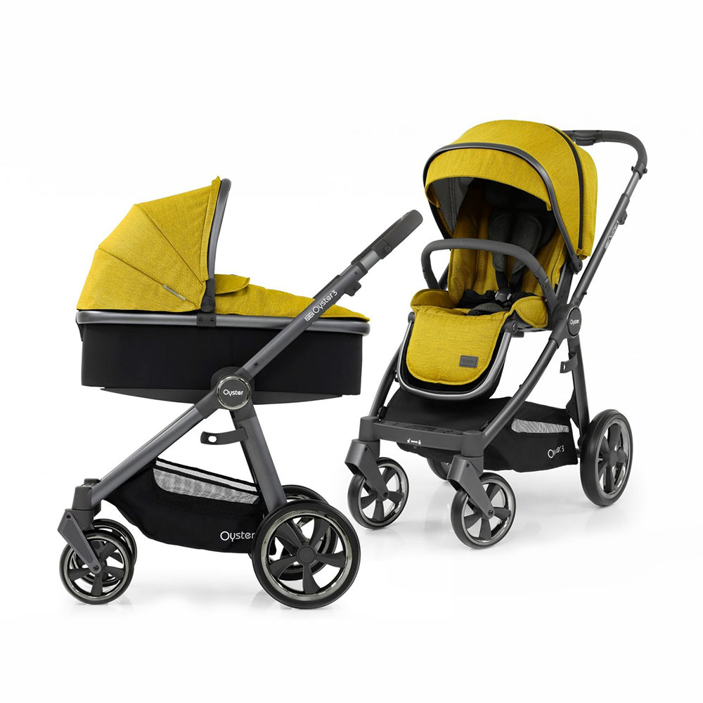 

Универсальная коляска 2 в 1 BabyStyle Oyster 3 Mustard / City Grey (O3SUMU/O3CCMU)