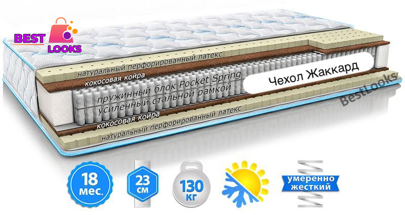 

Матрас ортопедический 90х200 Sleep&Fly Extra Latex