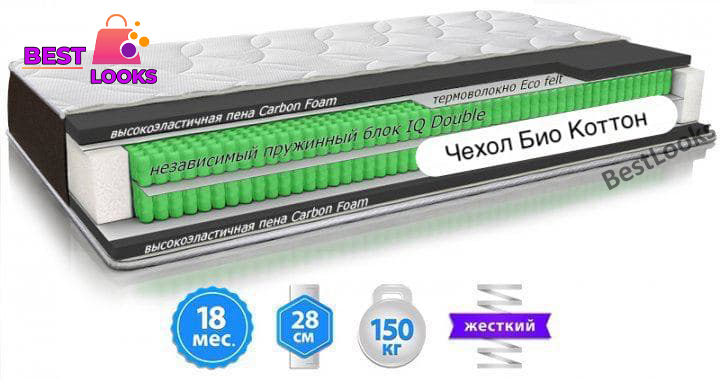

Матрас ортопедический 120х200 Sleep&Fly ORGANIC Delta