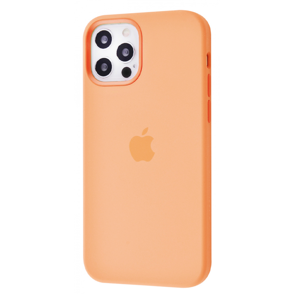 

Чехол Silicone Caise with MagSafe для iPhone 12 Pro Max cantaloupe