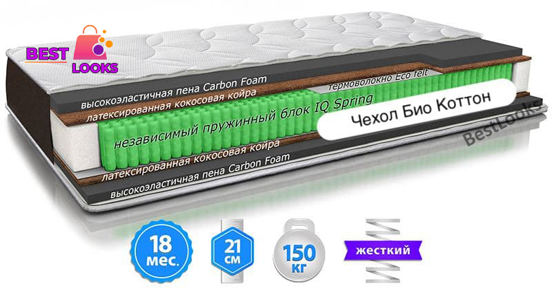 

Матрас ортопедический 160х190 Sleep&Fly ORGANIC Omega