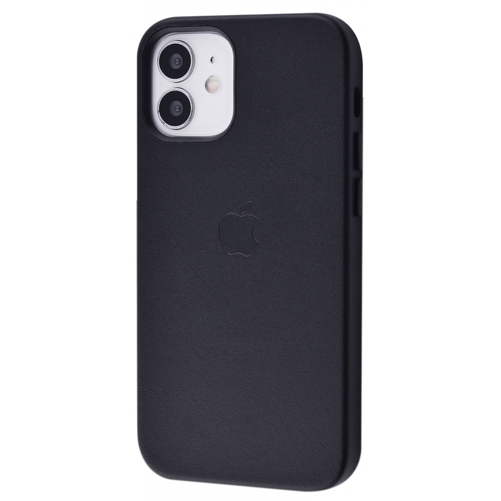 

Чехол Leather Case with MagSafe для iPhone 12 mini black