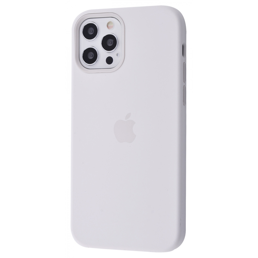 

Чехол Silicone Caise with MagSafe and Splash Screen для iPhone 12/12 Pro white