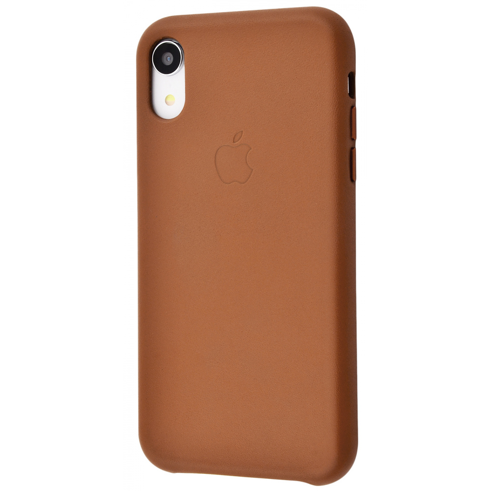 

Чехол Leather case для iPhone Xr saddle brown