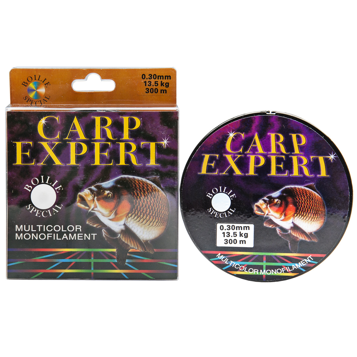 

Леска для карповой ловли Carp Expert 0.30мм 300 метров тест 13.5 кг разноцветная