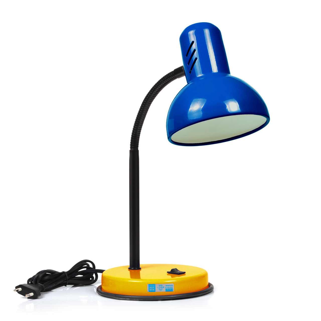 

Настольная лампа Loga Light Max Украина 60W E27 Желтый/Синий (t4049)