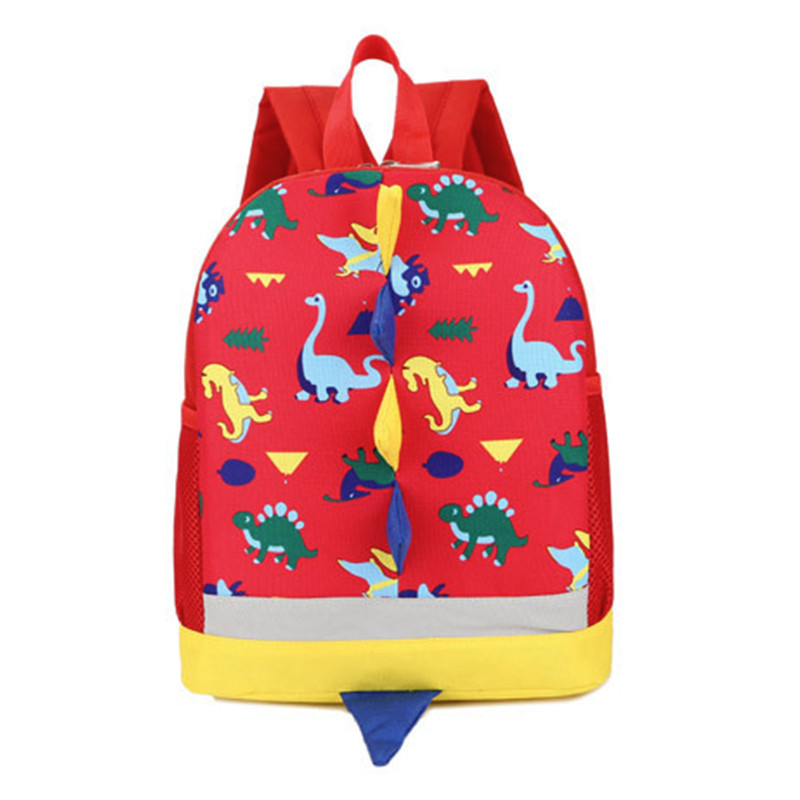 

Детский рюкзак Lesko 1780 Red Dinosaur объем дошкольный для прогулок мальчиков (SKU_6824-23577)