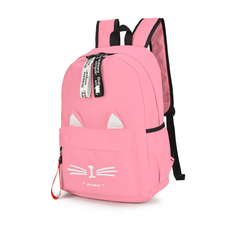 

Рюкзак Meow! Lesko 8889 Pink женский повседневный городской (SKU_6796-24094)