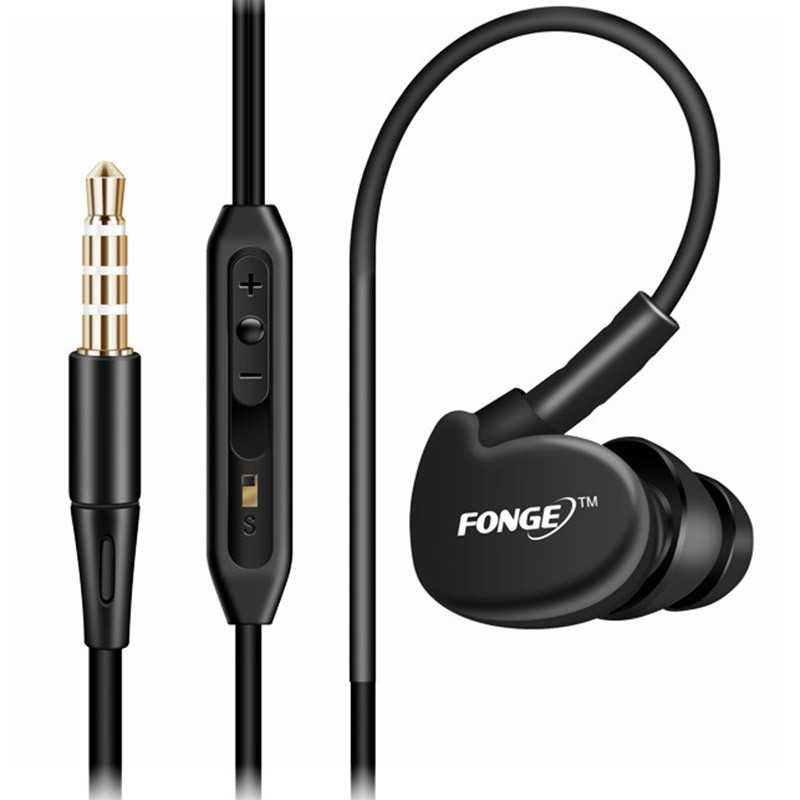 

Проводная гарнитура FONGE S500 Black вакуумная для смартфона планшета мультимедийная (SKU_1800-4124)