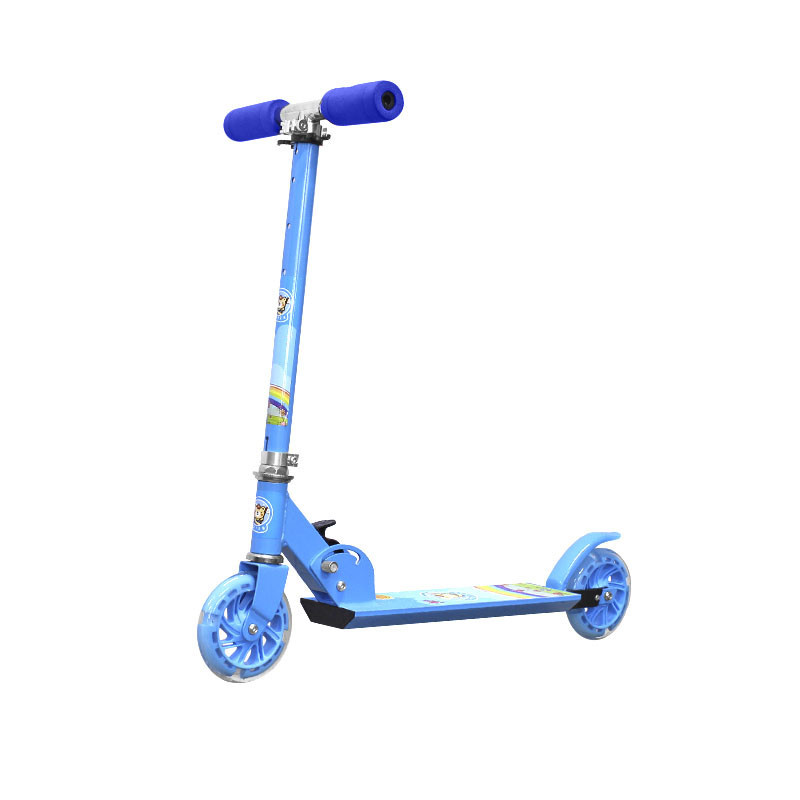 

Двухколёсный самокат Scooter 999 Blue детский складной с регулировкой руля ручным тормозом (SKU_7344-26552)