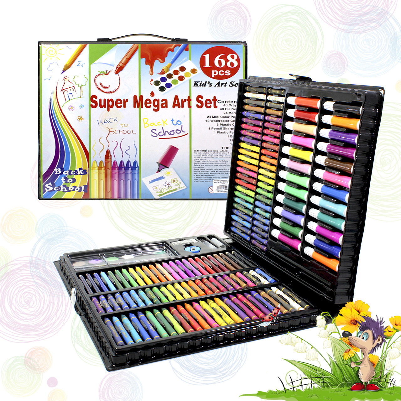 

Набор для рисования Super Mega Art Set Black 168 Black (SKU_3962-11379)