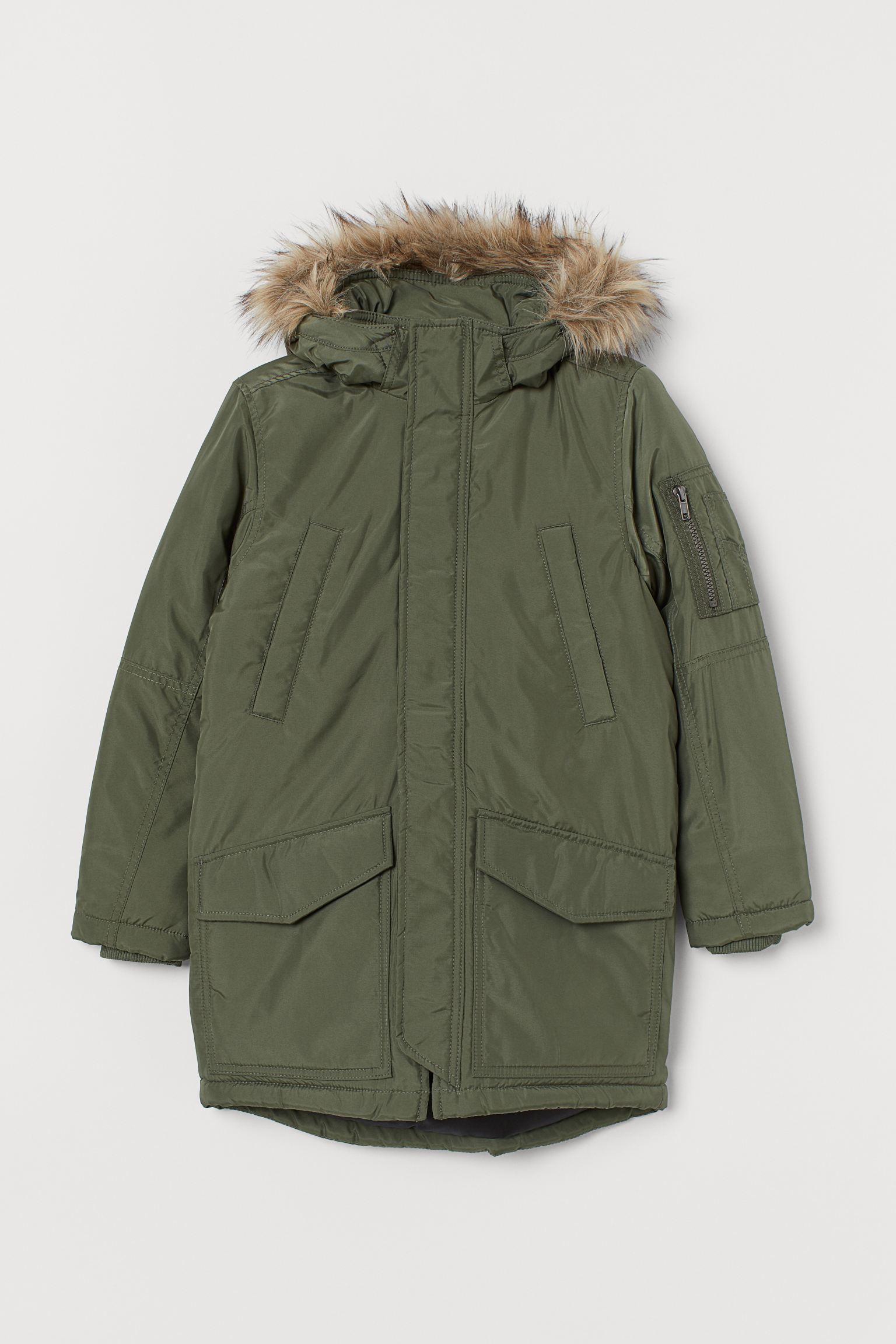 

Парка H&M 134см хаки 10087399390