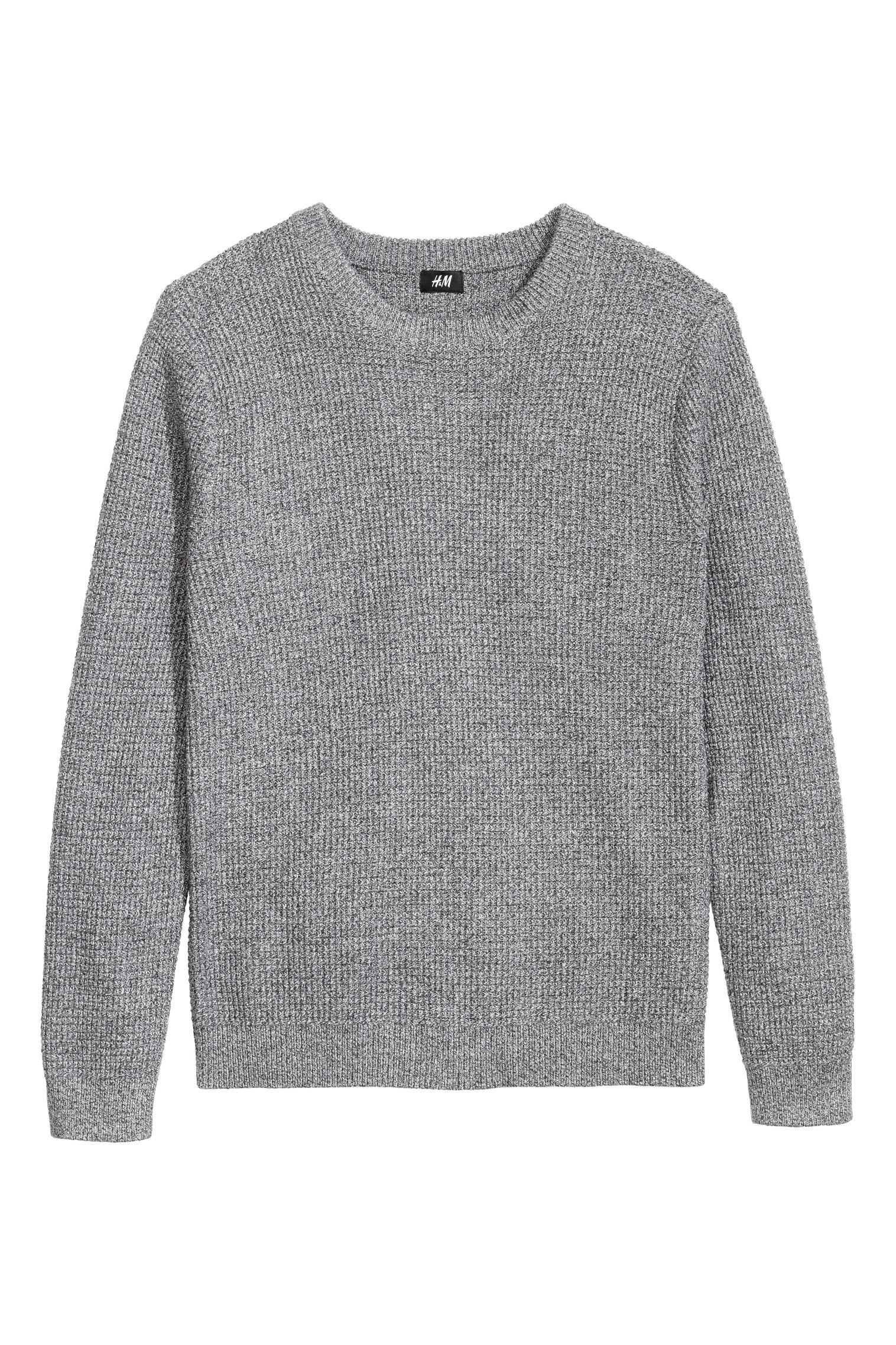 

Джемпер H&M M черно белый меланж 30073023116