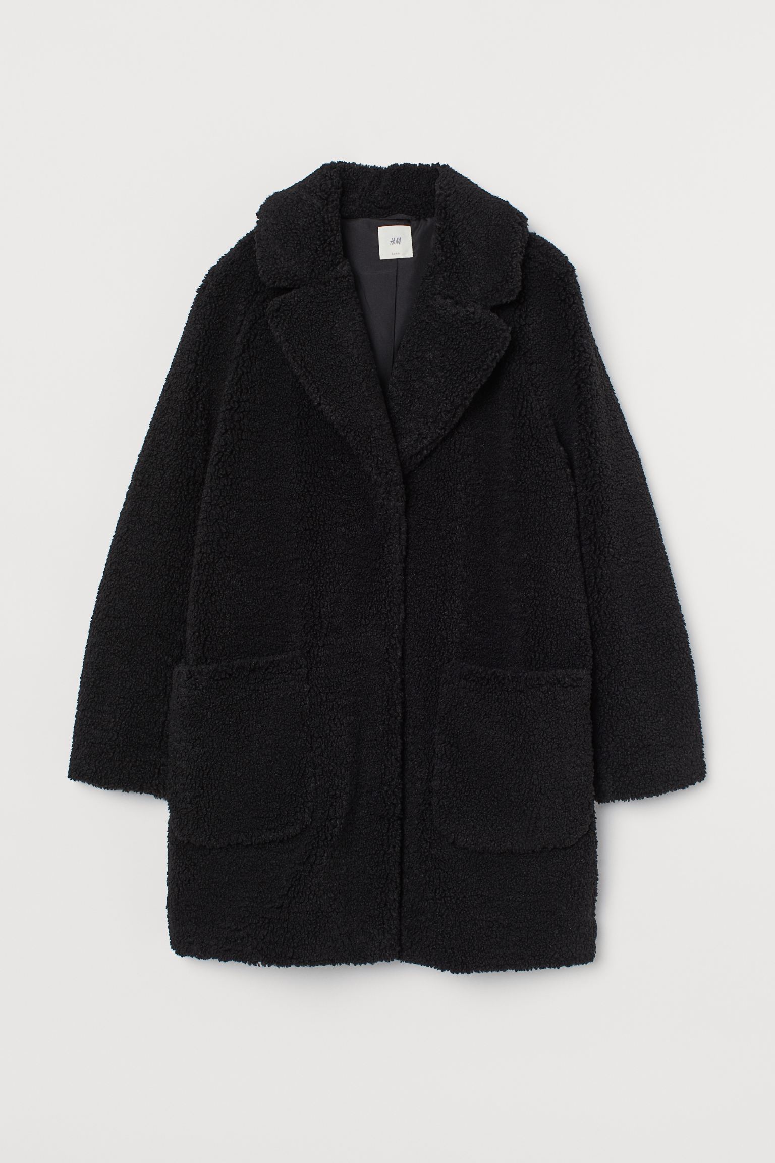 

Полушубок H&M XS черный 9038844652