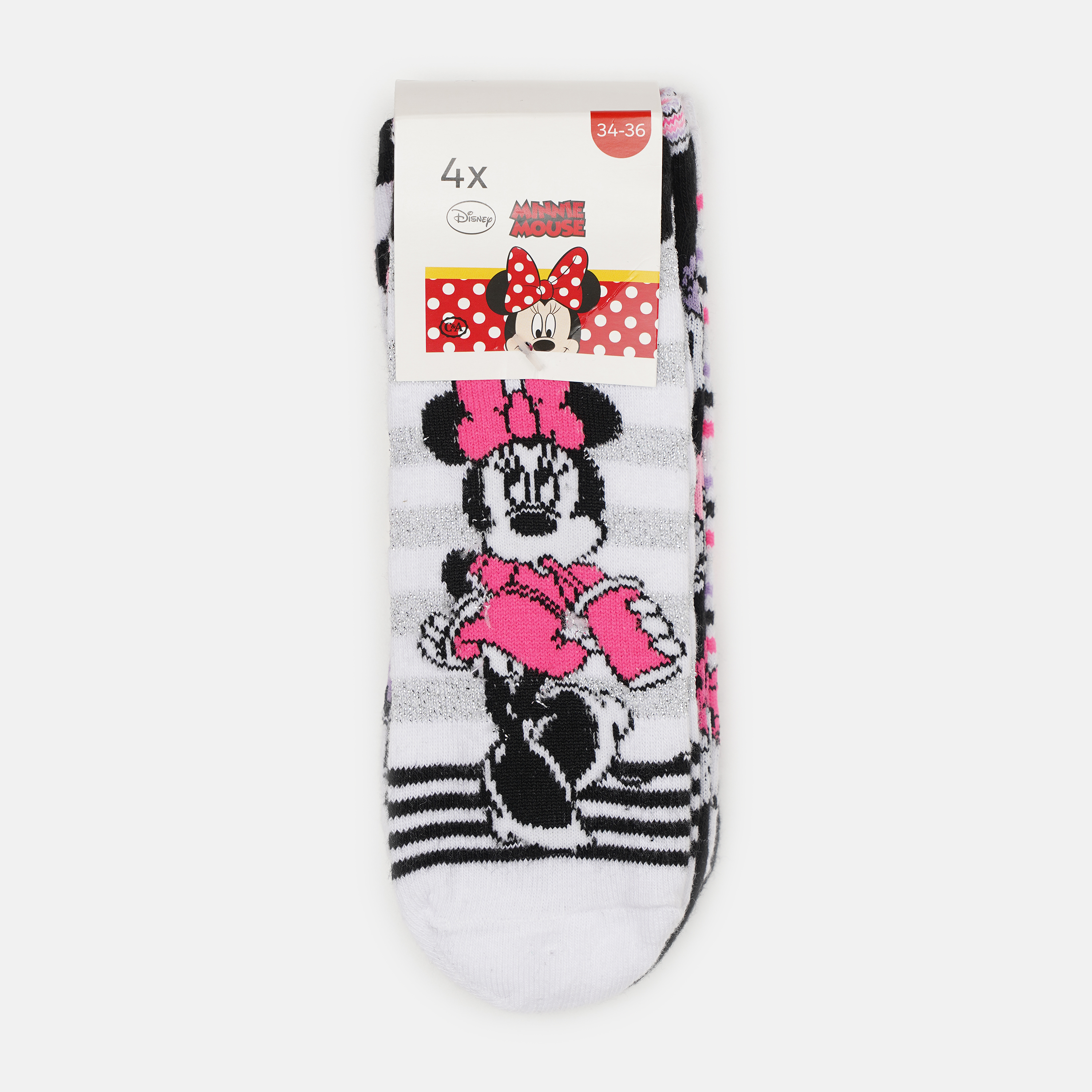 

Носки (4 пары) C&A 34 36 белый Minnie Mouse 418151451