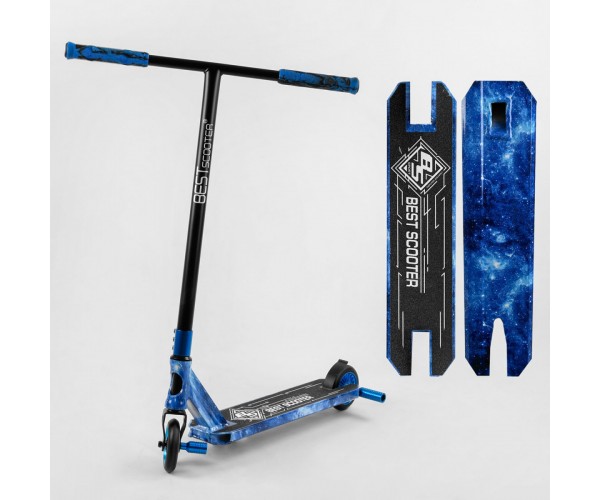 

Самокат трюковый Best Scooter BS99588, колеса 110 мм, HIC-система, пеги, дека с принтом, Синий